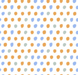 Watercolor simple background. Paint dotted texture. Handdrawn vector pattern with brushstrokes
