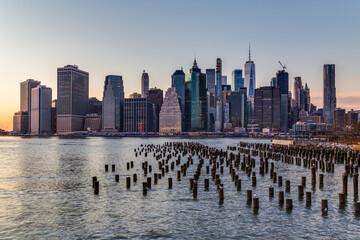 New York City Skyline at sunset - 528290167