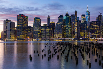 New York City Skyline at sunset - 528290169