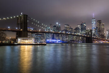 Naklejka na ściany i meble New York City Skyline at night