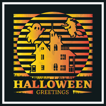 Halloween t-shirt design template. Halloween t shirt design vector. Typography, quote, Halloween t shirt design. Halloween t shirt design for Halloween day