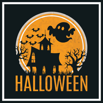 illustration of an abstract halloween background