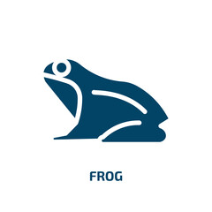 frog vector icon. frog, image, cartoon filled icons from flat nature concept. Isolated black glyph icon, vector illustration symbol element for web design and mobile apps