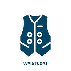 waistcoat vector icon. waistcoat, wear, vest filled icons from flat wildlife concept. Isolated black glyph icon, vector illustration symbol element for web design and mobile apps