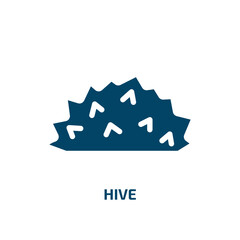 hive vector icon. hive, bee, nature filled icons from flat wildlife concept. Isolated black glyph icon, vector illustration symbol element for web design and mobile apps