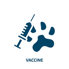 vaccine vector icon. vaccine, medical, health filled icons from flat wildlife concept. Isolated black glyph icon, vector illustration symbol element for web design and mobile apps