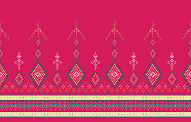 Abstract geometric pattern, Aztec style or Geometric ethnic oriental pattern traditional, usage design for wallpaper,fabric,curtain,carpet,clothing,Batik,wrapping,vector illustration, Embroidery style