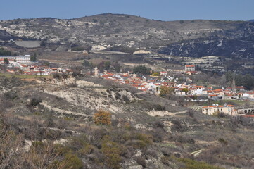 The beautiful village of Omodos in the province of Limassol, in Cyprus