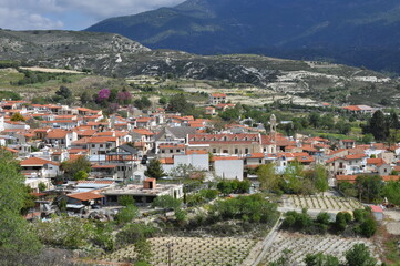 Fototapeta premium The beautiful village of Omodos in the province of Limassol, in Cyprus