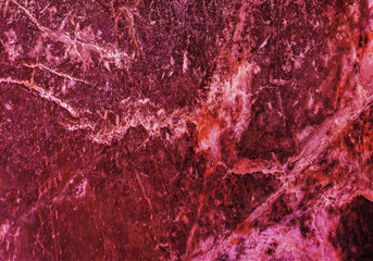 Rough stone surface abstract red background, scratched red marble textured background