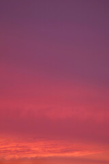 Gradient Magenta Cloud Layer with Sunset Afterglow for Abstract Background