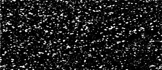 Small uneven spots and particles of debris. Abstract vector texture. Distressed uneven background. Grunge texture overlay with fine grains isolated on white background. Vector illustration. EPS10.