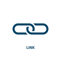 link vector icon. link, technology, internet filled icons from flat business pack concept. Isolated black glyph icon, vector illustration symbol element for web design and mobile apps