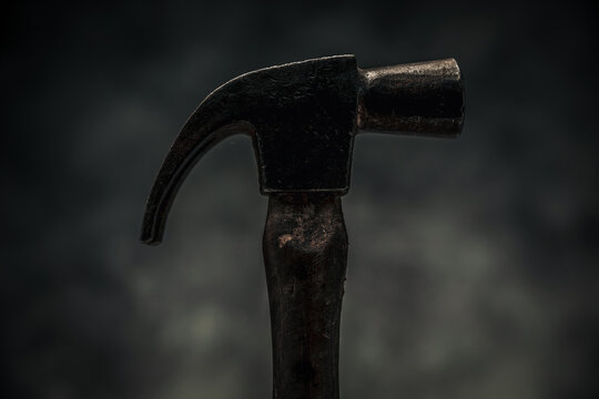 Concept Of Carpentry Illustrated By Close Up Picture Of Hammer