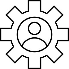 Configuration management Line Concept vector image.