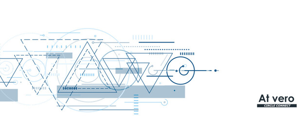 Dynamic triangles background. Vector composition with abstract elements. Modern concept layout