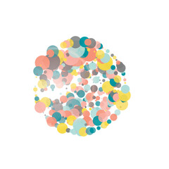 Halftone dots. Circles texture color abstract design. Dot vector effect round shapes. Decoration background