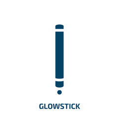 glowstick vector icon. glowstick, vector, graphic filled icons from flat diving concept. Isolated black glyph icon, vector illustration symbol element for web design and mobile apps