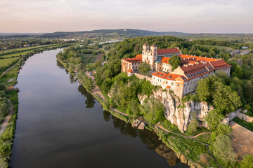 Fototapeta na wymiar Benedictine abbey in Tyniec near Krakow, Poland