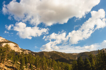 clouds over the mountain
