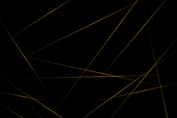 Abstract black with gold lines, triangles background modern design. Vector illustration EPS 10.