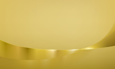 ラグジュアリーな雰囲気のゴールド曲線