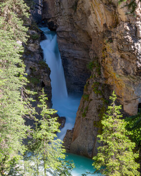 Water falls at Johnston Canyon, Banff National Park