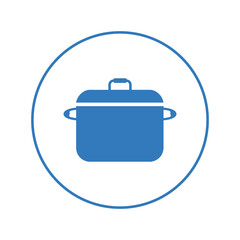kitchen utensil cooking pot icon | Circle version icon |
