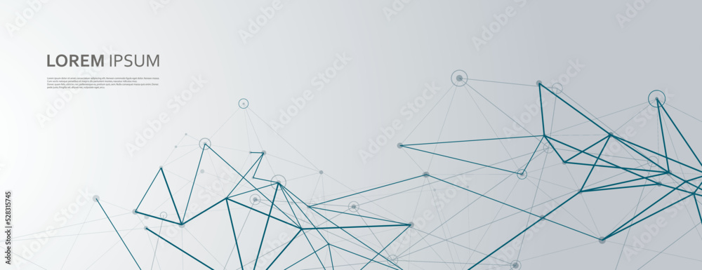Aufkleber abstract vector illustration. futuristic elegant background for business presentations. lines and do