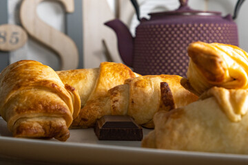 croissant on the table