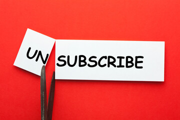 Subscribe Unsubscribe Concept
