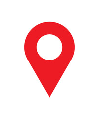 location red pin sign  