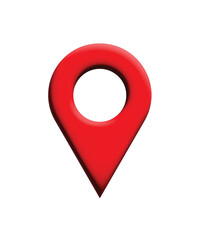 location red pin sign  