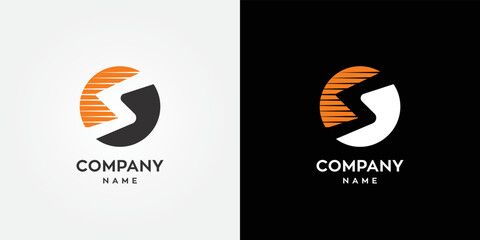 Letter S logo, sport style alphabet symbol, icon