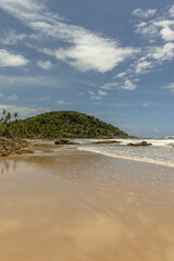beach in the city of Itacare, State of Bahia, Brazil