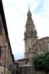 Fototapeta na wymiar Town of Santo Domingo de la Calzada, in the north of Spain, an area of passage for pilgrims on the Pilgrim's Way to Santiago de Compostela.