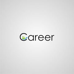 Career Letter On White Logo Design