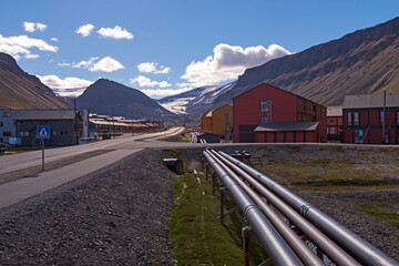 High Arctic Town in the Summer