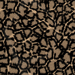 SEAMLESS JAGUAR LEOPARD SKIN CAMOUFLAGE AND SUSSUARANA