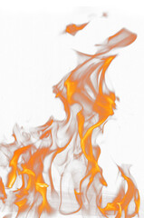 Transparante PNG van dramatische vuurvlammen.