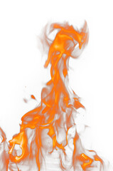 Transparante PNG van dramatische vuurvlammen.