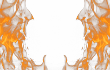 Fototapeten Feuer & Flamme Transparentes PNG mit dramatischem Feuerflammenrahmen.  © Andy Dean