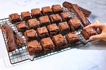 chocolate cake with nuts