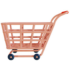 3D Icon Business Shopping Cart for Website Landing Page Banner Marketing Source Presentation