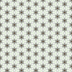 Geometric White Green Circular Symmetric Floral Shape Texture Background Wallpaper Banner Fashion Fabric Banner Backdrop Cloth Textile Tile Wrapping Paper Print Laminate Decorative Element Art Pattern