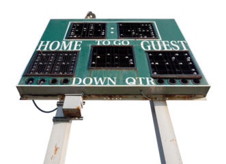 Transparent PNG Football Scoreboard.