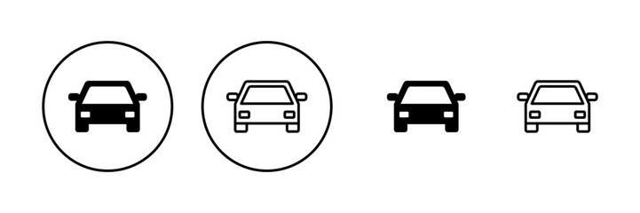 Car icon vector. car sign and symbol. small sedan