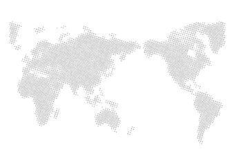 Obraz premium 世界地図（モザイク風）