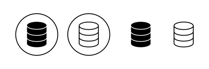 Database icon vector. database sign and symbol