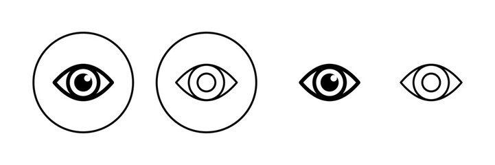 Eye icon vector. Eye sign and symbol. Look and Vision icon.